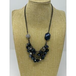 Simply Vera Wang Layered Gun Metal Necklace